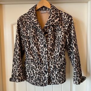 Chico’s Women’s Leopard Blazer. Size 1 (8/10-M). Like New